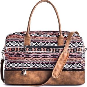 Canvas weekender traveler bag